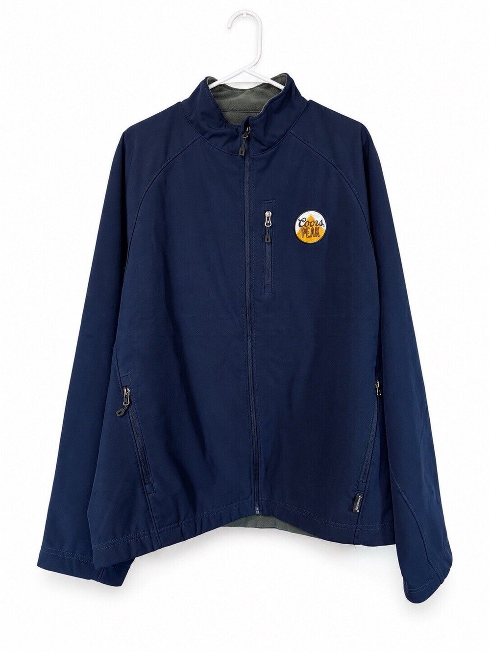 Vintage Coors Peak Landway Soft Shell Jacket Men’s 2XL Navy Beer Logo